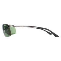 Rayban Sunglasses Top Bar 3183 Gunmetal Polarized Green 004/9A