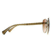 Ralph by Ralph Lauren Sunglasses RA4131 911613 Shiny Pale Gold Brown Gradient