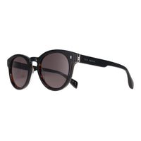 Ted Baker Sunglasses TB1752 Dax 001 Gloss Solid Black on Tortoise Green