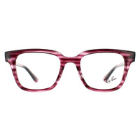 Ray-Ban Glasses Frames RX4323V 8040 Striped Bordeaux Havana Men Women