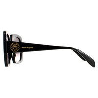 Alexander McQueen Sunglasses AM0378S 001 Black Grey Gradient