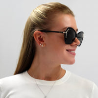 Bally Sunglasses BY0036-H 01A Black Grey