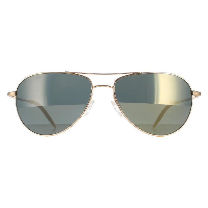 Oliver Peoples Benedict OV1002 Sunglasses 18K Gold Plated G15 Goldtone VFX
