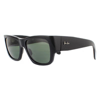 Ray-Ban Sunglasses Nomad RB2187 901/31 Shiny Black Green G-15