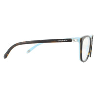 Tiffany Glasses Frames TF2109HB 8134 Havana on Tiffany Blue Women