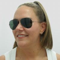 Ray-Ban Sunglasses Aviator 3025 W0879 Gunmetal Green