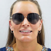 Bvlgari Sunglasses BV6108 278/8G Pale Gold Grey Gradient