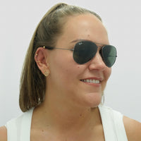 Ray-Ban Sunglasses Aviator 3025 W0879 Gunmetal Green