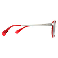 Polaroid Sunglasses PLD 6070/S/X J2B M9 Silver Red Grey Polarized