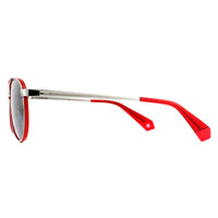 Polaroid Sunglasses PLD 6070/S/X J2B M9 Silver Red Grey Polarized