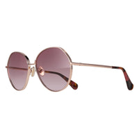 Max Mara Sunglasses MM0096 Menton 28Z Shiny Rose Gold Purple Gradient