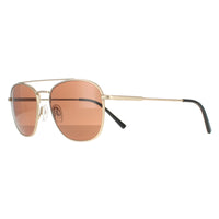Serengeti Sunglasses Carroll SS542004 Matte Light Gold Polarized Drivers Brown
