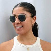 Ray-Ban Sunglasses Marshal 3648 001 Gold Green G-15