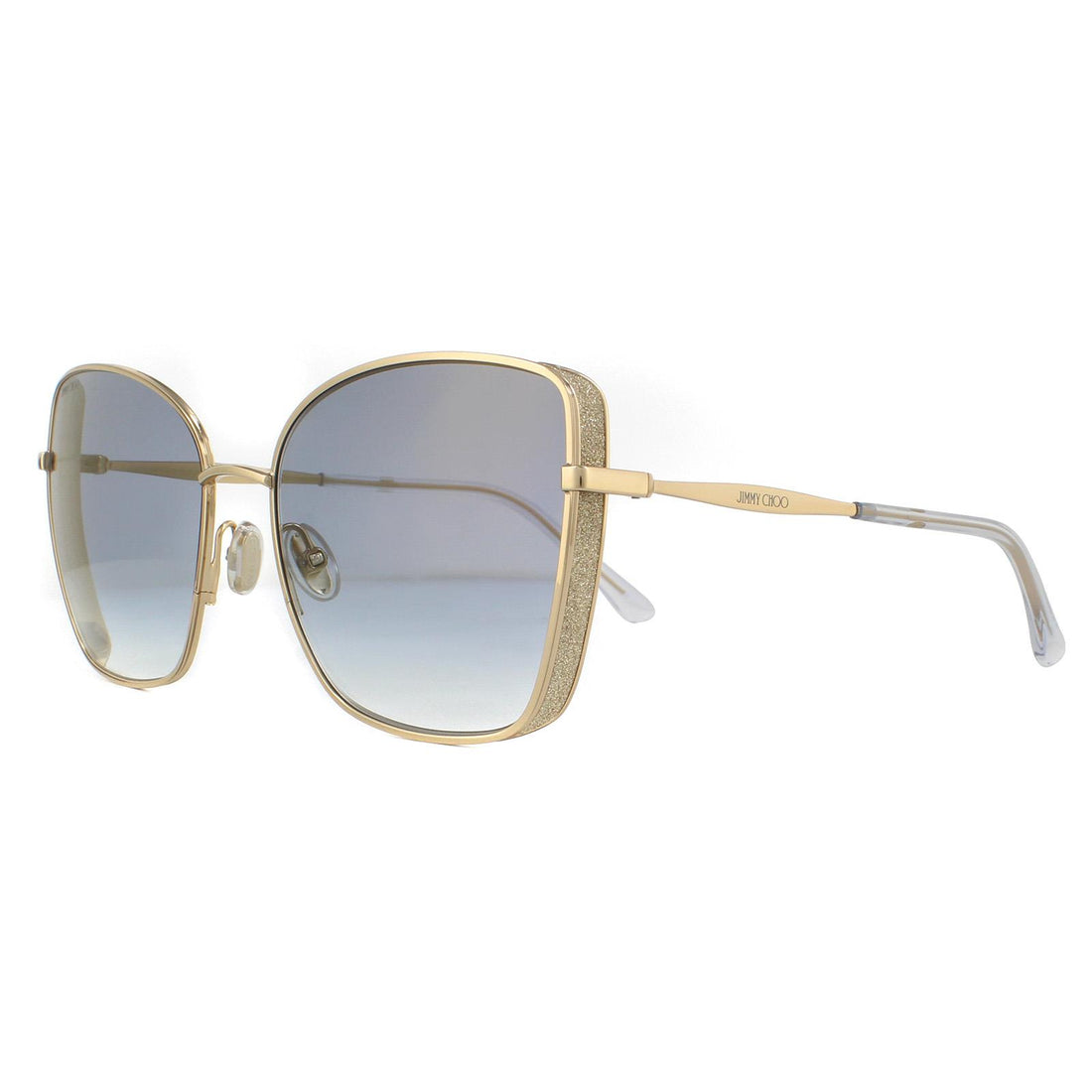 Jimmy Choo Sunglasses ALEXIS/S 000 1V Rose Gold Blue Gradient