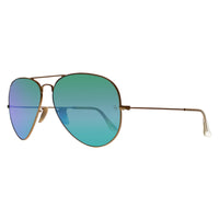 Ray-Ban Sunglasses Aviator 3025 112/19 Matt Gold Green Mirror 62mm