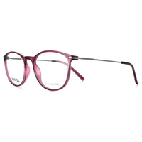 INVU Glasses Frames B4116 C Transparent Burgundy Casis Silver Women