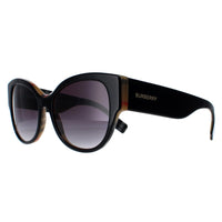 Burberry Sunglasses BE4294 38388G Top Black on Vintage Check Grey Gradient