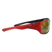 Polaroid Sport Sunglasses P7417 0A4/JB Red & Black Yellow Red Polarized