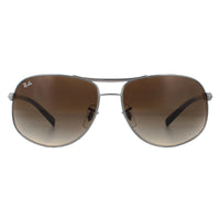 Rayban Sunglasses 3387 Gunmetal Brown Gradient 004/13