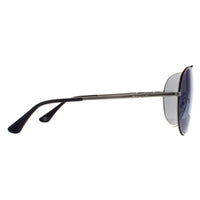 Police Sunglasses Origins 10 SPL964 F94B Black And Silver Smoke Mirror Blue