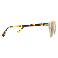 Oliver Peoples Sunglasses Gregory Peck 5217 1485W4 Honey Dark Brown Gold Mirror