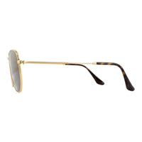 Ray-Ban Sunglasses Hexagonal RB3548N 001/57 Gold B-15 Brown Polarized 54mm