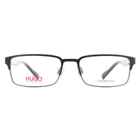 Hugo By Hugo Boss Glasses Frames HG 0136 RZZ Matte Black and Dark Ruthenium