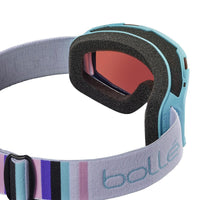 Bolle Ski Goggles Rocket BG107004 Matt White and Blue Rosy Bronze