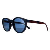 Emporio Armani Sunglasses EA4152 56691W Matte Blue Clear with Sun Clip-ons