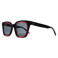 Benetton Sunglasses BE5086 001 Solid Black Pink Dark Grey