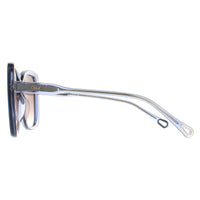 Chloe Sunglasses CH0125S 002 Blue Crystal Brown Gradient