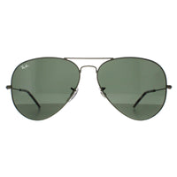 Ray-Ban Sunglasses Aviator RB3025 919131 Matte Transparent Green G-15 Green