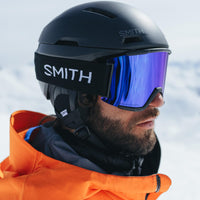 Smith Ski Goggles Squad 2QJ 4L Black ChromaPop Pro Photochromic Blue Mirror