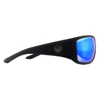 Dragon Sunglasses Jump 006 Matte Black Blue Ion