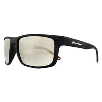 Montana Sunglasses SP314B Black Rubber Revo Silver Mirror Polarized