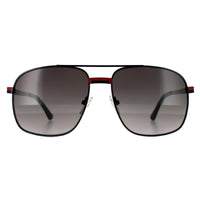 Guess Sunglasses GF0238 02B Matte Black Smoke Gradient