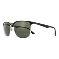 Ray-Ban Sunglasses 3569 90049A Black Silver Green Polarized