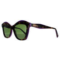 Salvatore Ferragamo Sunglasses SF941S 227 Havana Vintage Violet Green