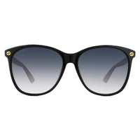 Gucci Sunglasses GG0024S 003 Black Brown Grey Gradient