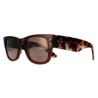 Ray-Ban Sunglasses RB0840S Mega Wayfarer 663693 Transparent Brown and Havana Gold Mirror