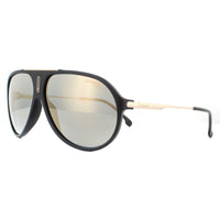 Carrera Sunglasses Hot 65 I46/JO Matte Black Gold Grey Bronze Mirrored