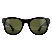 Gucci GG0003SN Sunglasses Black With Green and Red Green