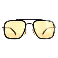 David Beckham Sunglasses DB7002/S V81 UK Dark Ruthenium Black Yellow Photochromic