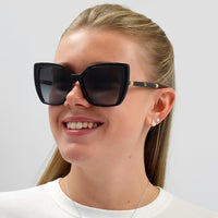 Dolce & Gabbana Sunglasses DG6138 32468G Black On Transparent Grey Dark Grey Gradient