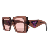 Prada Sunglasses PR23YS 17O60B Brown Transparent Light Brown