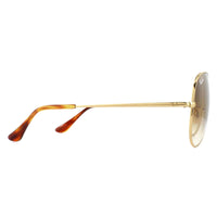 Ray-Ban Sunglasses Aviator Metal II RB3689 914751 Gold Brown Gradient
