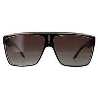 Carrera Sunglasses 22 2M2/LA Black Gold Brown Polarized