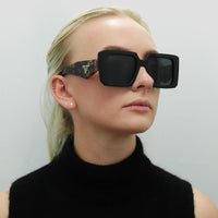 Prada Sunglasses PR23YS 1AB5S0 Black Dark Grey