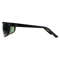 Rayban Sunglasses Predator 2 2027 Black Matt Black Green W1847