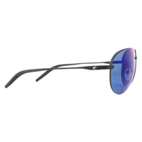 Costa Del Mar Sunglasses Helo HLO-11-OBMP Matte Black Blue Mirror Polarized Polycarbonate